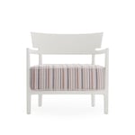 Kartell - Cara Mat Outdoor White/Brick Stripes - Utendørs lenestoler - Philippe Starck - Tekstilmateriale/Plast