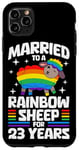 iPhone 11 Pro Max 23 Years Married Gay Lesbian LGBTQ 23rd Wedding Anniversary Case