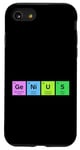 Coque pour iPhone SE (2020) / 7 / 8 GENIUS Tableau périodique Science Cadeau STEM Lab Chimiste Elements