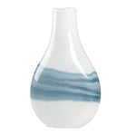 Torre & Tagus Andrea Vase en Verre | Vases Blancs pour décoration | Vase en Verre coloré fabriqué pour Le Salon, la Maison et Le Bureau | Vase à Fleurs décoratif océan | Vase décoratif côtier pour