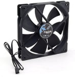 140mm Computer Case Fan 140x140x24mm PC Chassis 1000RPM 0.2A 12V 3-Pin