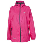 Trespass Women's Qikpac Compact Pack Away Waterproof Rain Jacket - Sarsaparilla, 3X-Small