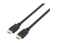 Speaka Professional Hdmi Tilslutningskabel Hdmi-A-Stik, Hdmi-A-Stik 10.00 M Sort Sp-7870112 Audio Return Channel, Forgyldte Stik Hdmi-Kabel