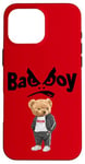 iPhone 16 Pro Max Angry Bad Boys Style, Cool Teddy Bear Bad Boy Graphic Design Case