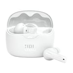 JBL Tune Beam Wireless Bluetooth Earphones, Water-Resistant and Noise-Cancelling Headphones with 48-Hour Battery Life, White