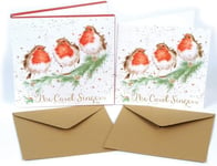 Wrendale  Designs  by  Hannah  Dale -  the  Carol  Singers -  Christmas  Card  B