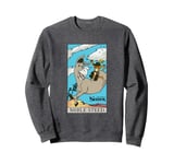 Shrek Noble Steed Donkey Puss In Boots Tarot Card Style Logo Sweatshirt