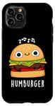 Coque pour iPhone 11 Pro Jeu de mots drôle pour hamburger Hum-burger