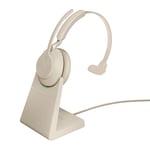 Jabra Evolve2 65 UC Mono - hodesett - med ladestativ