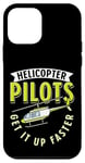 Coque pour iPhone 12 mini Pilotes d'hélicoptère Get It Up Faster Aviation Chopper Helipad