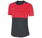 Nike Women's Academy Pro Top Jersey, Womens, BV6940, Red - Grey, S