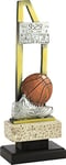 PALLART 7484 – 2 trophée de Sport avec Motif Basket Double Barre, doré, Taille Unique