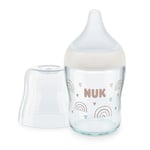 NUK Glasflaska Perfect Match 120 ml regnbågsvit