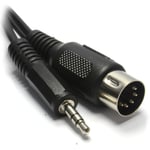 5 Pin Din Plug to 3.5mm Stereo Jack AUX Cable for B/O or Older HI-FI Systems 2m