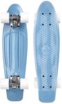 Ridge Skateboards 22" Mini Cruiser Board Pastel, Complet, fabriqué au Royaume-Uni, 55cm Lilas/Blanc