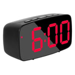 Tlily - RéVeil NuméRique Intelligent de Chevet, Horloge de Bureau usb de Voyage à led Rouge avec RéPéTition de TempéRature de Date 12 / 24H pour