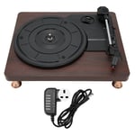 (UK Plug)HiFi Record Player 100-240V Vinyl Record Player Retro AUX Input For
