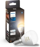 Philips Hue White Ambiance Luster Smart LED Light Bulb 1 Pack [E14 Edison Screw