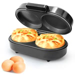 SUPERLEX Omelette Maker Breakfast NonStick Kitchen Twin Dual Pan Egg Cooker 850W