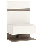 Furniture To Go Bedside Extension for Bed, White Gloss