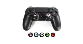 Protege joysticks patte de chat x2 pour manette ps4 playstation 4 silicone grip accroche lot de 2 (bleu)