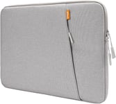 Housse Ordinateur Portable Pour 13,3 Pouces Macbook Air/Pro, 14 Pouces Macbook Pro M4/M3/M2/M1 2021-2024, 13-13,6 Pouces Notebook, Étanche Antichoc Pochette Sacoche Avec Poche (Gris Clair)