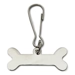 Arquivet Plaque métallique pour Chien en Forme d'os - 3,5 x 1 cm - Plaque pour Graver Le nom de Votre Chien - Placage à Personnaliser - Accessoires canins