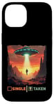 iPhone 14 single taken alien man taken by UFO valentine's day boys Case