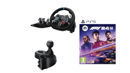 Logitech - G29 Driving Force PS3/PS4/PS5 +  Driving Force Shifter With F1 24  For PS5 - Bundle