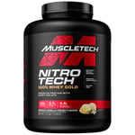 MuscleTech NitroTech 100% Whey Gold Protein Powder, Build Muscle Mass, Whey Isolate Protein Powder & Peptides, Protein Shake For Men & Women, 5.5g BCAA, 71 Servings, 2.27kg, French Vanilla Cream