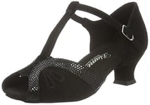 Diamant Damen Tanzschuhe 019-011-208, Chaussures de Danse de Salon Femme, Noir, 39 1/3 EU (6 UK)