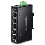 5-port Industrial Fast Ethernet Din-rail Mini Switch