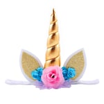 Kids Unicorn Flower Headdress with Ears Unicorn Birthday Party Favors for Kids Adults Rainbow Birthday Party Favors Dress Cosplay