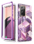 i-Blason Cosmo Series Case Designed for Galaxy Note 20 Ultra 5G (2020 Release), Protective Bumper Marble Design Without Built-in Screen Protector (Ameth)
