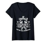 Womens If Castillo Can't Fix It, We're All Screwed V-Neck T-Shirt