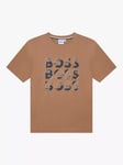 HUGO BOSS Kids' Logo T-Shirt, Cookie