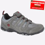 Hi-Tec Quadra Mens Hiking Train Terrain Outdoor Walking Shoes Trainers Grey