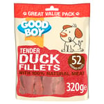 Good Boy - Tender Duck Fillets - Dog Treats - Made With 100% Natural Duck Breast Meat - 320 Grams - Low Fat Dog Treats, 320 g (Pack of 3)