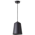 Paco Home - Suspension Salon Lampe Suspendue Table Cuisine Abat-Jour Design Industriel Lampe à suspension - Noir, Gris (Ø19.5 cm)