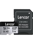 Lexar Professional Silver Plus MicroSD/SD - 205MB/s - 1TB