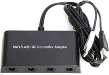 Mayflash GameCube Controller Adapter for Wii U, PC USB and Switch, 4 Port