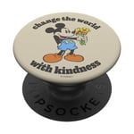 Disney Mickey Mouse Hands Flowers Change The World Kindness PopSockets PopGrip Adhésif