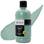 Artecho Peinture Acrylique 500ml Sauge Vert, Acrylic Paint, Peinture pour Toile, Tissu, Bois, Roche, Papier, Verre.