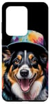 Coque pour Galaxy S20 Ultra Border Collie Casquette Snapback Chien Drôle Animaux Imprimé