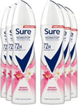 Sure Bright Bouquet Anti-perspirant Aerosol deodorant for women for 48-hour sweat and odour protection 6x 200 ml