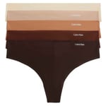 Calvin Klein Trosor 5P Invisible Thongs Flerfärgad X-Small Dam