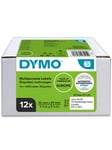 DYMO LW multifunksjonelle etiketter, 32mm x 57mm, 12 ruller med 1000 stk. (12000 stk. i alt)