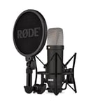 RØDE NT1 Signature Series Microphone à condensateur, Filtre Anti-Pop et câble XLR pour la Production Musicale et l'enregistrement Vocal