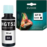 HP GT51 tulostimen mustepullo, musta, 90ml, 5600 sivua, yhteensopiva mustekasetti Ink Tank Wireless 315, 410, 415, 416, 417, 419, Smart Tank 500, 510, 515, 530, 610, 615, 670, 675, 720, 725, 790, 79 k