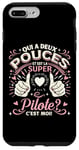 Coque pour iPhone 7 Plus/8 Plus Une Super Pilote Cadeau Pilote Avion Femme Aviation